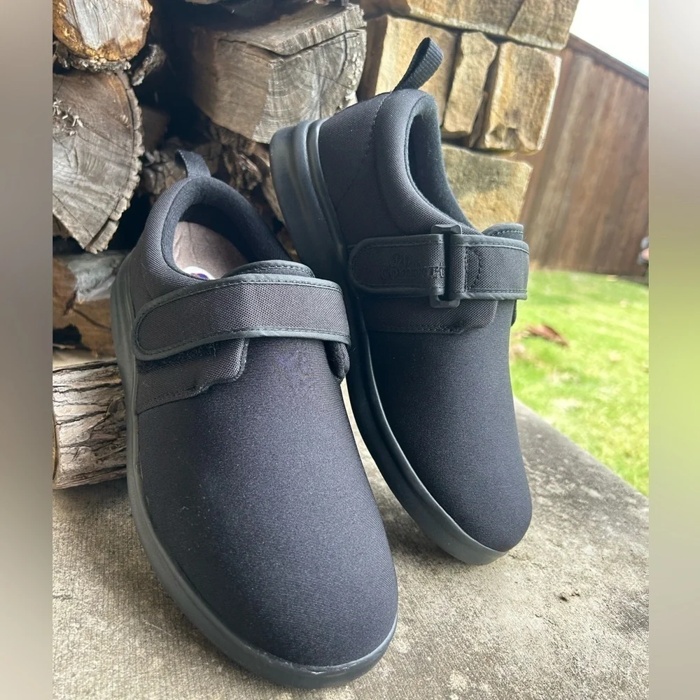 Dr.Comfort‎ Diabetic Carter men’s Black Velcro Sneakers NWOB Sz-8-1/2M. O